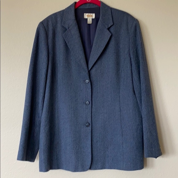 Talbots Jackets & Blazers - Talbot's Blue Blazer Size 14